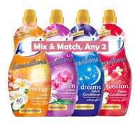 Spanish Cleaning Products Mix & Match Any 2 Bundle - Sensations Zen, Passion, Dreams, Energy - Fabric Softener 1320ml - Long Lasting Scented Laundry Conditioner - 60 Washes Each