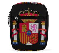 Spanish Coat of Arms Small Crossbody Bag Unisex | Mini Satchel Men Women Adjustable Sling Shoulder Strap Messenger
