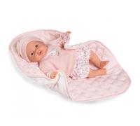 MuÑecas Antonio Juan Bimba Llorona Quilted Blanket Baby Doll 37 Cm Pink Kids
