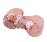MuÑecas Antonio Juan Kika Cried With A Shawl Baby Doll 27 Cm Pink Kids
