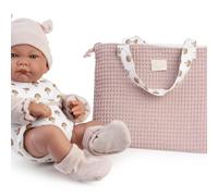 MuÑecas Antonio Juan Nica Newborn Doll Diaper Bag Pink Kids