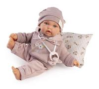 MuÑecas Antonio Juan Soft Petit Doll With Hoodie Pink Kids