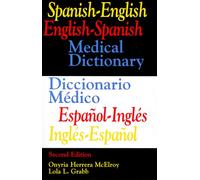 Spanish-English, English-Spanish Medical Dictionary