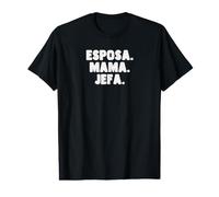 Spanish Español Madre Esposa Mama Jefa Womens Wife Mom Boss Value Graphic T-Shirt