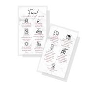 SPANISH Facial Aftercare Card | 50 Pack | 2x3.5” inches Business Card | Facial Supplies | For Clients for Estheticians and MediSpa