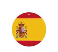 Spanish flag 4 Pcs Car Air Freshener Cards, Hanging Disposable Card Fresheners for Vehicles, Lavender Scented