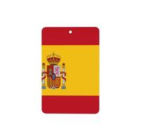 Spanish flag 4 Pcs Car Air Freshener Cards, Hanging Disposable Card Fresheners for Vehicles, Lavender Scented
