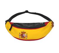 Spanish Flag Fanny Pack- Waist Bag for Travel Running Hands Free