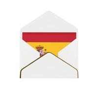 Spanish Flag Greetings Romantic Card With Envelopes, Send To A Close Friend,Phnom Penh Pearl Paper Greeting Card