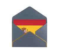 Spanish Flag Greetings Romantic Card With Envelopes, Send To A Close Friend,Phnom Penh Pearl Paper Greeting Card