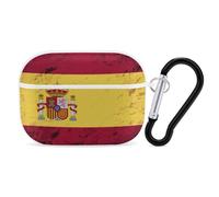 Spanish Flag Headphone & Earphone Cases Compatible with Airpod Pro Scratch-Resistant PC Protective Cover with Keychain White-style-41