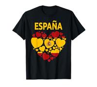 Spanish Flag Heart Idea For Women & Kids Spain Flag Outfit T-Shirt