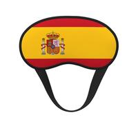 Spanish Flag It is a Black-Rimmed Eye mask. The Soft Eye mask can Improve Sleep Quality and is Suitable for Indoors, Outdoors and Traveling.