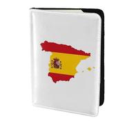 Spanish Flag Map print Passport Cover, Passport Holder Cover Wallet Passport Wallet Case for Cards and Documents