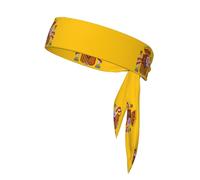 Spanish Flag Pattern Tennis Headband for Women,Sweat Band for Workout, Head Tie for Running, Football, Basketball,Athletics