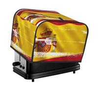 Spanish Flag Print 4-Slice Toaster Cover Dustproof Waterproof Kitchen Appliance Shield Daily Usability