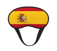 Spanish Flag Print Blackout Sleep Mask, Light Blocking Eye Mask for Sleeping Travel, Camping, Shift Work