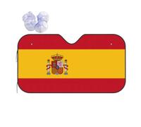 Spanish flag Print Car Windshield Sun Shade Cool Foldable Reflective UV Rays SUV Front Sun Visor