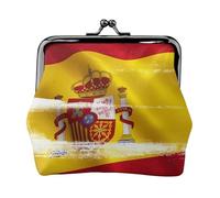Spanish flag Print Lightweight Women Coin Purse Exquisite Waterproof Small Pouch for Coins Cards
