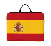 Spanish flag Printed 14in Laptop Case Sleeve Bag â€“ Portable Handle & Zipper â€“ Ideal for Travel, Business & Office Use
