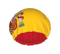Spanish flag Shower Cap with Comfort Skin Friendly Design for Hair Protection During Laundry Beauty
