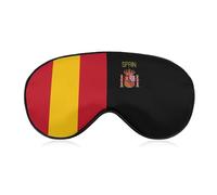Spanish Flag Soft Sleep Mask with Adjustable Strap Eye Masks Cover Blocks Light for Women Men