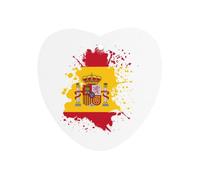 Spanish Flag Spain Splash Car Air Freshener Aromatherapy Tablet Hanging Decor for Rearview Mirror Dorm