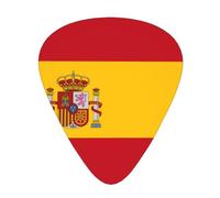 Spanish flag Stylish and durable guitar picks, three types of thin, medium and heavy guitar picks (12 pieces), suitable for guitar, bass, electric guitar, ukulele,