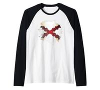 Spanish flag Tercios cross of Burgundy Raglan Baseball Tee