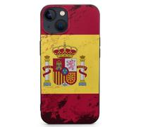 Spanish Flag TPU Mobile Phone Basic Cases Compatible with iPhone 13 Mini/13/13 Pro/13 Pro Max Anti-Scratch Covers