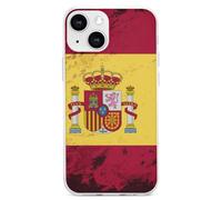 Spanish Flag TPU Mobile Phone Basic Cases Compatible with iPhone 13 Mini/13/13 Pro/13 Pro Max Anti-Scratch Covers