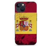 Spanish Flag TPU Mobile Phone Basic Cases Compatible with iPhone 13 Mini/13/13 Pro/13 Pro Max Anti-Scratch Covers