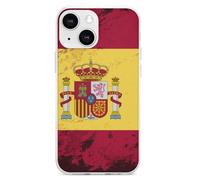 Spanish Flag TPU Mobile Phone Basic Cases Compatible with iPhone 13 Mini/13/13 Pro/13 Pro Max Anti-Scratch Covers