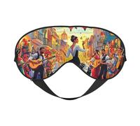Spanish Flamenco Dancer Print Sleep Mask with Adjustable Strap, Comfortable Eye Cover for Travel, Yoga, Napping, Sleeping & Relaxation