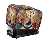 Spanish Flamenco Dancer Toaster Cover 2 Slice Kitchen Small Appliance Covers With Pockets Dust And Fingerprint Protectio