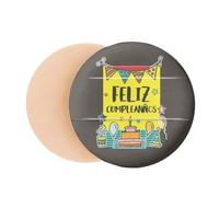 Spanish Food Birthday Language Word Air Cushion Makeup Foundation Sponge Powder Puff