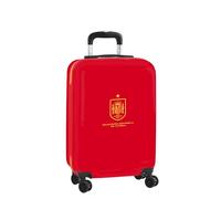 Spanish Football Selection - Cabin Trolley 20 Inches, Suitcase with Wheels, Security Lock, Lightweight Suitcase, 34.5 x 20 x 55 cm