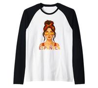 Spanish Girl Española Spain Flag Spanish Girlfriend Wife Raglan Baseball Tee