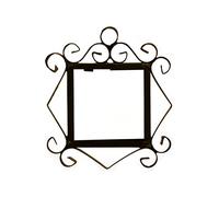 Spanish Hand-painted Atalaya Black Ceramic 11 x 5.5 cm or 2.165 x 4.331 inch House Number Tiles (Wire 2 tile frame)