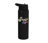 Spanish Harlem Puerto Rican Flag New York Vintage Stainless Steel Insulated Water Bottle