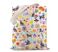 Spanish Heritage Gift Mexican Art Tote Bag Dia de los Mueros Gift Halloween Latina Tote Bag (Mexican Art TOTE)