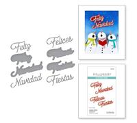 Spanish Holiday Sentiments Etched Dies from The International Holiday Sentiments Collection