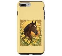 Spanish Horse Breed Surrounded By Yellow Jasmine Flowers Case for iPhone 7 Plus/8 Plus