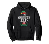 Spanish Interpreter Elf Job Title Funny Christmas Matching Pullover Hoodie