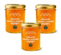 Spanish Lavender Honey Pack of 3 (3 x 240g), Raw, Pure & Natural | Unpasteurised Mediterranean Lavender Honey | Lab Certified 0% Added Sugar | Premium Honey Gift Set