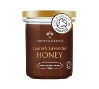 Spanish Lavender Honey - Raw, Pure & Natural | Unpasteurised Organic-Quality Herb Flower (240g) - Certified Authentic, 0% Added Sugar, Premium Mediterranean Honey