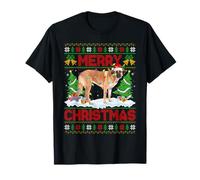 Spanish Mastiff Christmas Ugly Sweater Funny Santa Dog Xmas T-Shirt