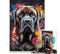 Spanish Mastiff Painting 1000 Piece Jigsaw Puzzles for Adults Jigsaw Strong Logic Toy Group Play Clear Edge Perfect Present 38x26cm