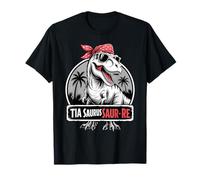 Spanish Mother's Day Tia Saurus Rex Cool Dinosaur Auntie T-Shirt