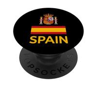 Spanish National Symbols And Yellow Text PopSockets Adhesive PopGrip